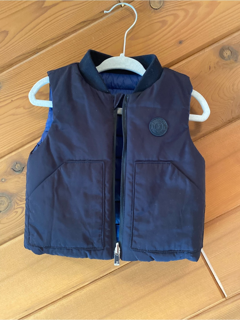 Jacadi Navy Blue Quilted Kids Vest